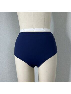 Scanlan Theodore High Rise Bikini Bottom Blue Navy